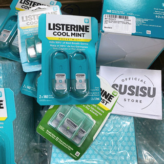 Xịt Thơm Miệng Listerine 24 miếng - Kẹo lá ngậm thơm miệng Cool Mint / Fresh