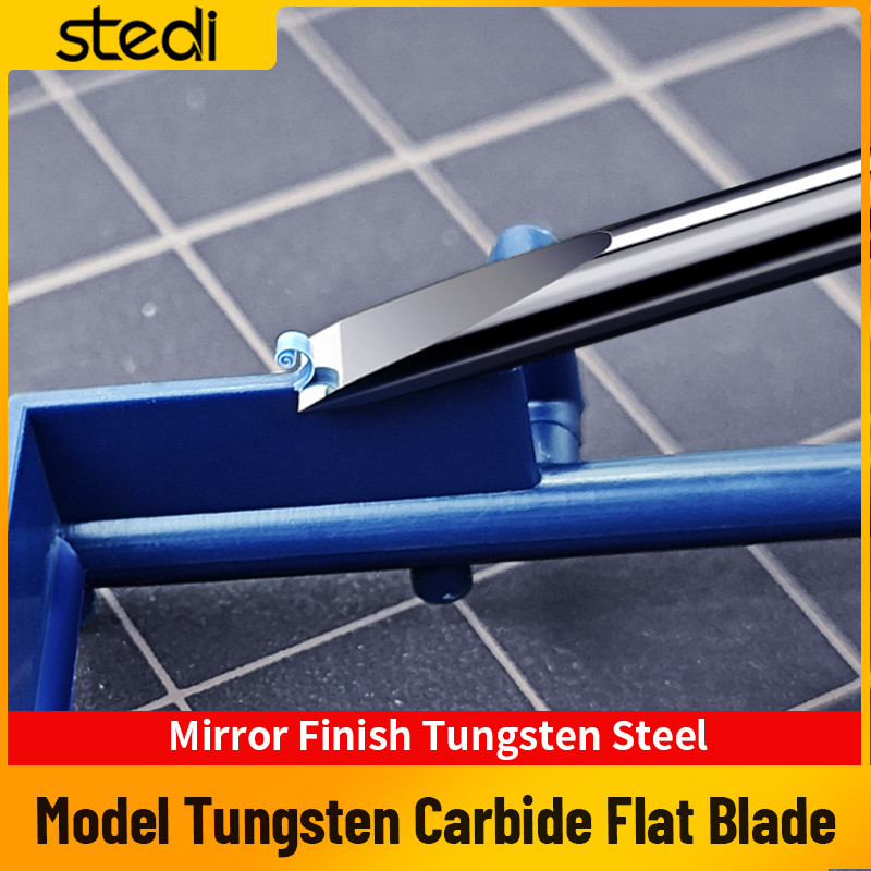 Stedi Thép Vonfram Đáy Phẳng Thìa Mô Hình Gundam Khắc Công Cụ Chuyển Đổi Khắc Rãnh Tăng Mô Hình Hiệu Ứng Ba Chiều