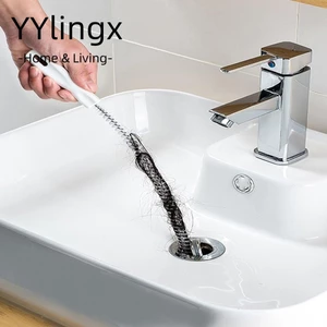 Bàn chải nạo vét ống Tự do có thể uốn cong Chất làm sạch linh hoạt Làm tắc nghẽn Ống thoát nước tóc
