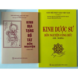 Sách - Combo Kinh Địa Tạng Bồ Tát Bổn Nguyện và Kinh Dược Sư Bổn Nguyện Công Đức ( tặng Tờ Kinh Từ Bi Sám Hối)