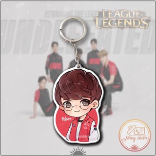 Móc khóa chibi Faker Dày In Sắc Nét 2 Mặt, Huyền Thoại T1