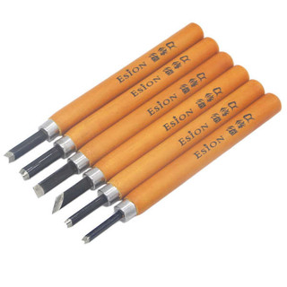 Nhật Bản ESSION Gỗ Khắc Dao Sinh Viên In Khắc Tay Bộ Dao Chế Biến Gỗ Cao Su Tem Con Dấu Miệng Tròn Nhỏ Đầu Phẳng Đầu Tam Giác Chữ v Góc Con Dấu Dao Khắc Dao Gỗ Khắc Dao Dụng Cụ Dao