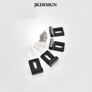 Jkdesign 4 / 8 Chiếc Kẹp Gương, Kẹp Gương Kim Loại Vuông Sắt, Có Ốc Vít Móc Chốt Treo Tường Gương Không Khung