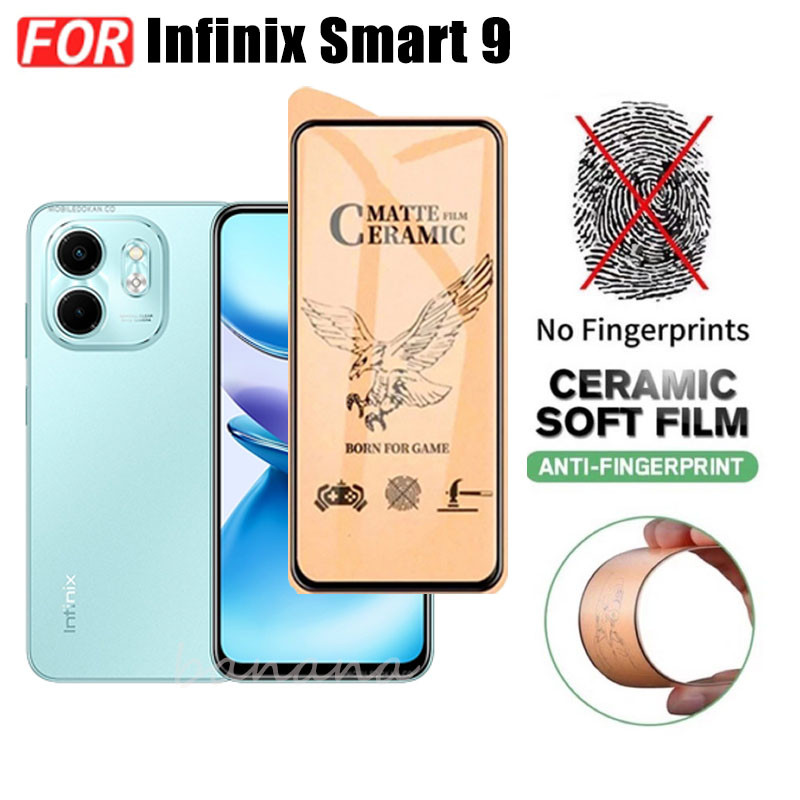 Kính cường lực gốm 3 TRONG 1 Infinix Smart 9 cho Infinix Smart9 Smart 8 ống kính máy ảnh Kính bảo vệ màn hình và phim mặt sau