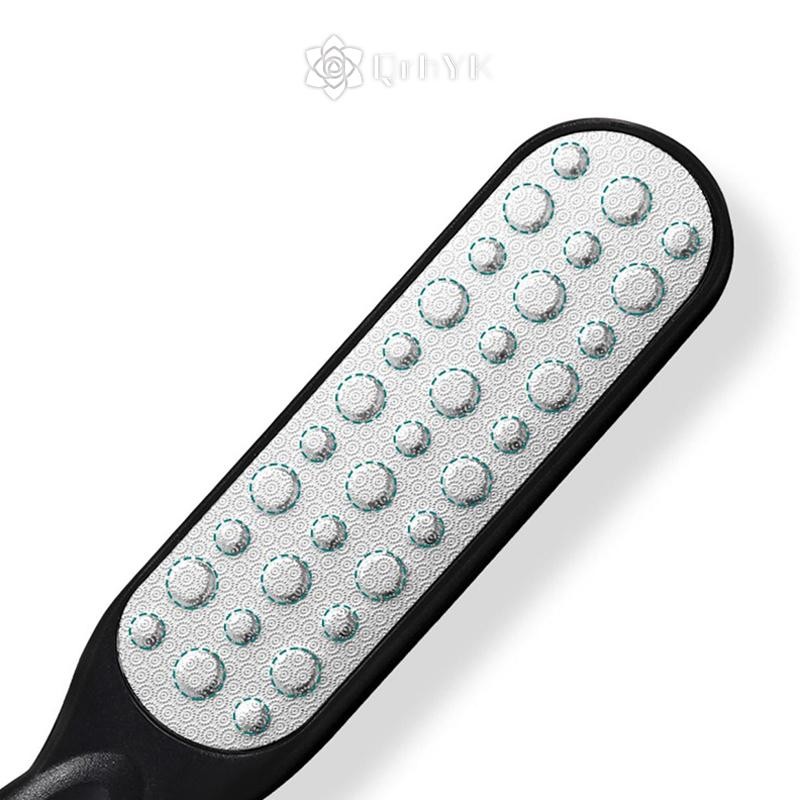 Qrhyk Bàn Chân Hai Mặt Rasp Gót Chân Chà Ban Đá Mài Móng Chân Đế Cạo Gót Chân Calluses Sừng Chân Dụng Cụ Mới