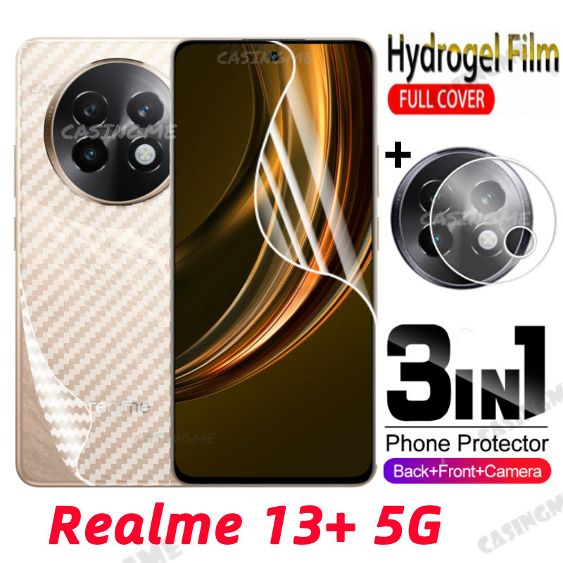 Realme 13 + 5G 2024 Mặt Trước Full Cover Bảo Vệ Hydrogel Cho Realme 13 + Realme13 + Realmi 13 + Plus 13x 4G 5G Không Kính Cường Lực Phía Sau Camera Bảo Vệ Màn Hình