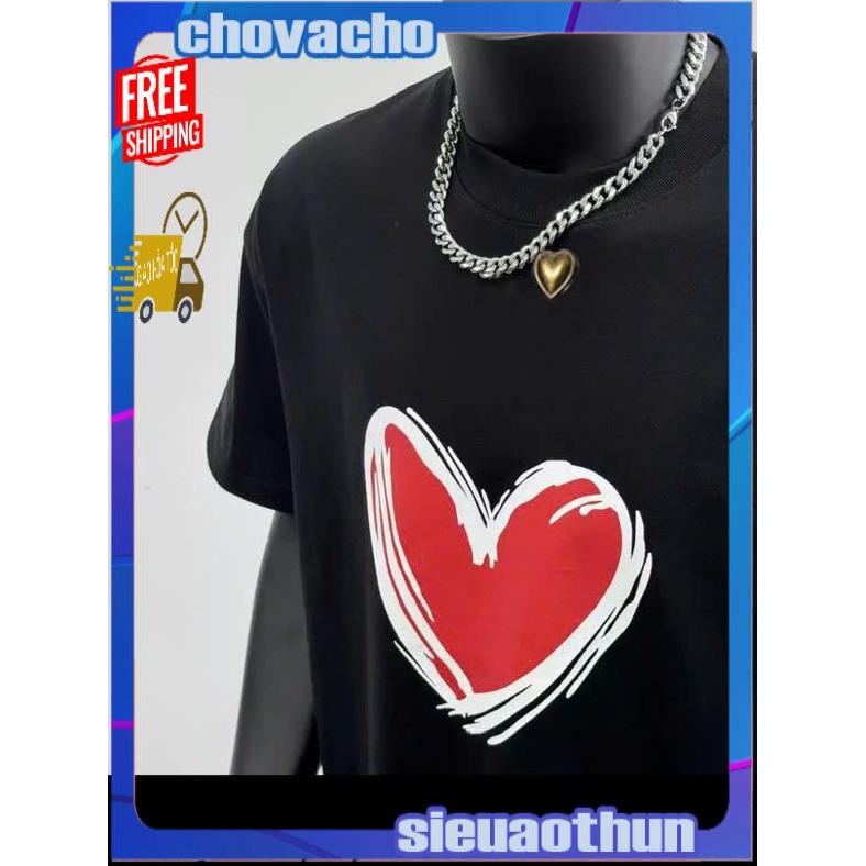 Áo thun Stee Cổ tròn COLOR HEART Localbrand ICVCVNI Unisex