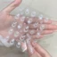 Trắng Bạc Rỗng Thuốc Nhuộm Xốp Hoa Dập Nổi Móng Tay Nghệ Thuật Dán Đề Can Làm Móng Tay [Làm Đẹp]