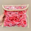 Set 100/200 Dây Buộc Tóc Đuôi To Cao Su Co Giãn Đơn Giản Thời Trang Hàn Quốc Cho Bé Gái