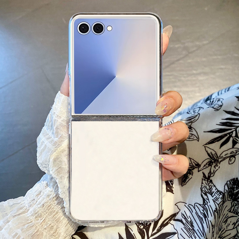 Ốp điện thoại trong suốt mỏng Samsung Galaxy Z Flip 7 Flip 6 Flip 5 Flip 4 Vỏ PC cứng bảo vệ trong suốt
