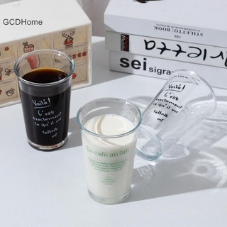 GCDHome Miệng Rộng Cốc Thủy Tinh Sữa Cà Phê Trong Suốt Latte Espresso Trà Lạnh Bữa Sáng HOT