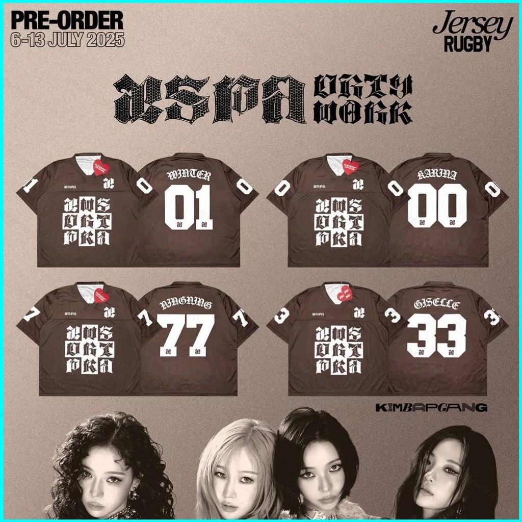 GN AESPA jersey KARINA GISELLE WINTERNING Áo thun ngắn tay NG