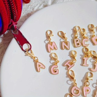 1 Móc Monogram 26 Charm Bảng Chữ Cái Kim Loại Vàng Thanh Lịch Với Khóa Tôm Hùm, Thẻ Chìa Ban Đầu Bền Đẹp Cho Ví - Dễ Thương