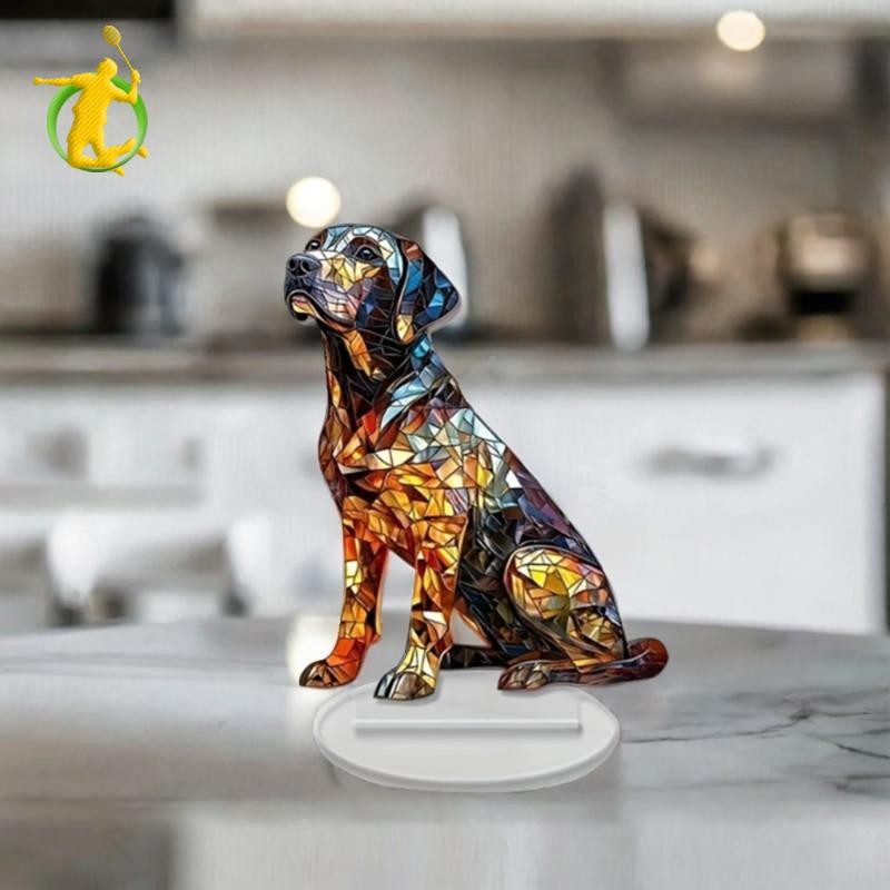 Nhà Bếp Tinh Tế Acrylic Labrador Chó Trang Trí Độc Đáo DIY Trang Trí Để Bàn Trung Tâm Động Vật Trang Trí Cho Ngày Lễ Kệ Trưng Bày Góc Nhà