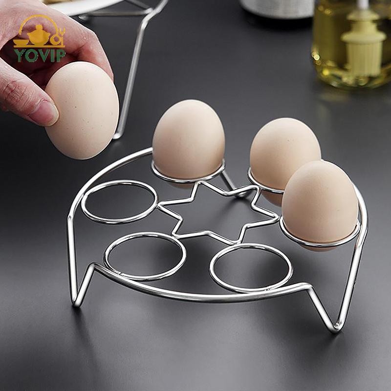 YOVIP Đa Năng Bằng Thép Không Gỉ Hấp Trứng Hấp Bánh Bao Hấp Giá Hấp Hấp Hấp Phụ Kiện Nấu Ăn VN
