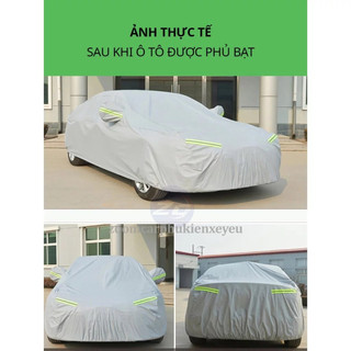 Bạt phủ ô tô áo bạc phủ trùm oto xe hơi 4,5,7 chỗ xe bán tải chống nước,nóng, chống xước chống mưa bụi bẩn lá