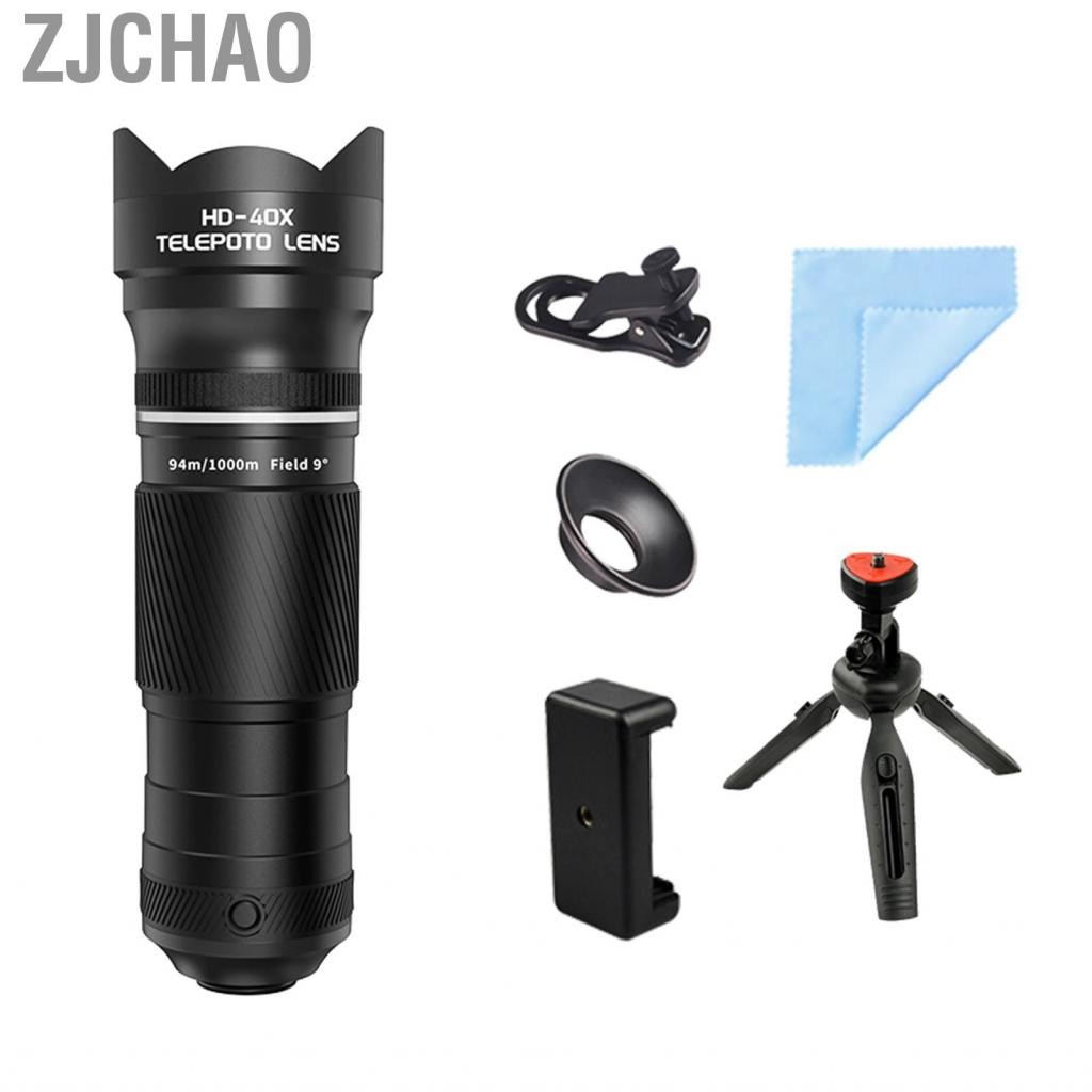 Zjchao ống kính zjchao 40x zoom với máy ảnh kính viễn vọng điện thoại chân máy