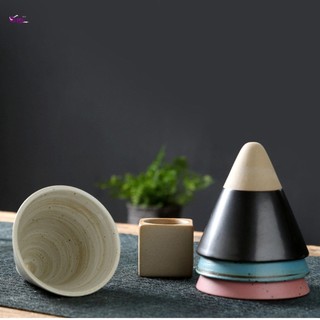 Cốc cà phê hình nón cổ điển Cốc trà gốm thô Nhật Bản dành cho các cuộc họp gia đình