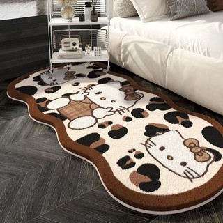 HelloKitty dễ thương Phòng ngủ Phòng ngủ Đầu giường Thảm chống bụi bẩn Phòng ngủ Phòng khách Sofa Thảm trải sàn chống trượt Tấm lót sàn HelloKitty giường phòng ngủ efsffqq3.my20250716