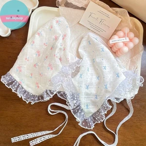 Sund Ren Hoa Ca Rô - Khăn Quấn Tóc Tam Giác Retro cho Nữ, Thích Hợp Du Lịch