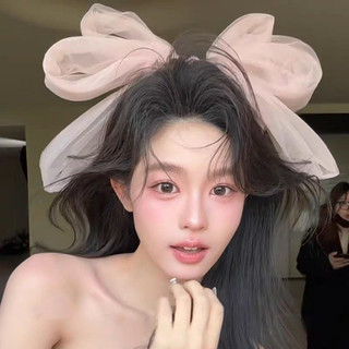 Kẹp Tóc Nơ Hồng - Phụ Kiện Cưới Trẻ Trung Cho Cô Dâu