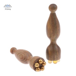 ELBBKG Gỗ Đàn Hương Xanh Dụng Cụ Massage Mặt Gua Sha Chăm Sóc Da Mặt Massage Stick Pods Hình Máy Mát Xa Mặt Vật Lý Dụng Cụ Mới