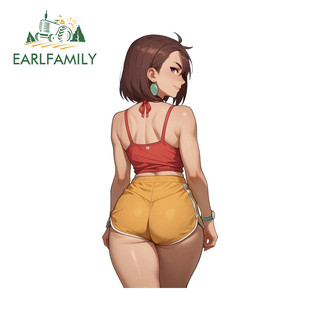 EARLFAMILY Dandadan Ayase Momo Anime Xe Dán Thời Trang Hài Hước Chống Thấm Nước JDM Đề Can Thích Hợp Cho Xe Máy Kính Chắn Gió Phía Sau Laptop
