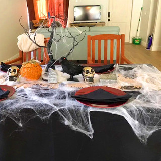 Trang trí kinh dị Halloween Spider Web - Bộ mạng nhện nhân tạo thực tế - Đạo cụ ngôi nhà ma ám & Phụ kiện cảnh tiệc tại nhà