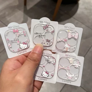 Mới Hoạt Hình Dễ Thương Bảo Vệ Ống Kính Thích Hợp Cho iPhone 17ProMax Ống Kính Miếng Dán iphone16Pro Điện Thoại Di Động Phim Cường Lực Thích Hợp Cho Phim Hoạt Hình Trong Suốt Bảo Vệ 13mini 12Promax 11 12 13 14 15 16 17