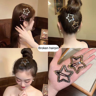Kẹp Tóc Ngôi Sao Kim Cương Giả Chống Trơn Trượt cho Phù Dâu Tiệc Cưới