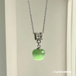 Vòng cổ xương đòn bạc hà xanh opal phong cách ngọt ngào và thoáng mát cho mùa xuân hè