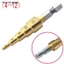 Mũi Khoan Tháp Chuôi Lục Giác Phủ Titan HSS Khoan Lỗ Ống Kim Loại Gỗ Nhựa Đa Kích Cỡ