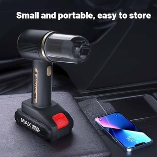 Máy hút bụi ô tô không dây 95000Pa Đức Creta cầm tay nhỏ gọn lực hút mạnh không chổi than sạc USB tiện lợi 2025