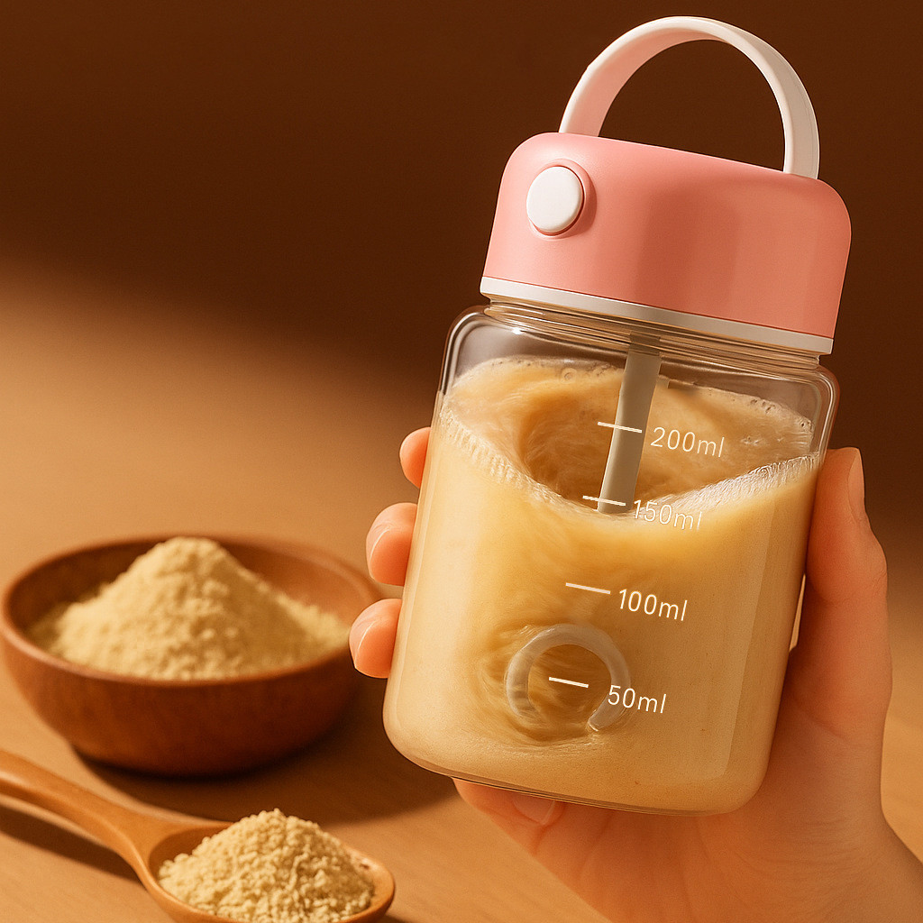 BH2 Điện Cà Phê Tự Động Khuấy Thủy Tinh Sữa Bột Sữa Lắc Protein Bột Trộn HB2