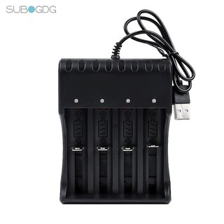 SUBOGDG Sạc Pin Tự ngắt và có đèn báo khi đầy 4 Khe cao cấp dùng cho pin 18650 AA