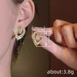 Bông tai zircon bạc S925 - Quà tặng đẹp cho nữ sinh viên