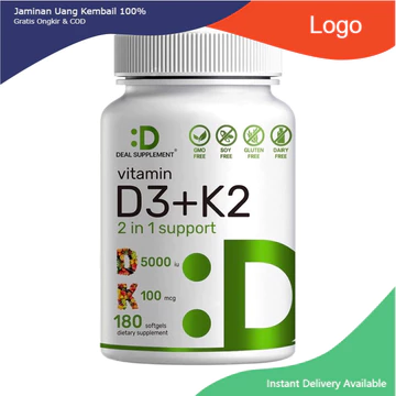 TPBVSK Vitamin D3 + Vitamin K2 Viên Uống Tăng Sức Đề Kháng, Săn Chắc Xương Deal Supplement Vitamin D3 + K2 180v USA
