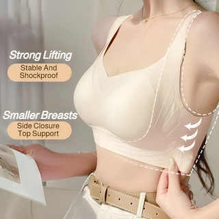 『 Brelira 』 Áo ngực thu nhỏ ngực lớn Chống chảy xệ Hỗ trợ không dây liền mạch Full Cup Zero Cảm giác thoải mái thoáng khí Tập hợp đồ lót nữ