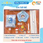 Bể Bơi Tròn Đứng Cho Bé Dưới 15 Tháng Trụ Đứng Trong Suốt, Tập Bơi Cho Trẻ An Toàn, Có Phao & Bơm — ảnh 3