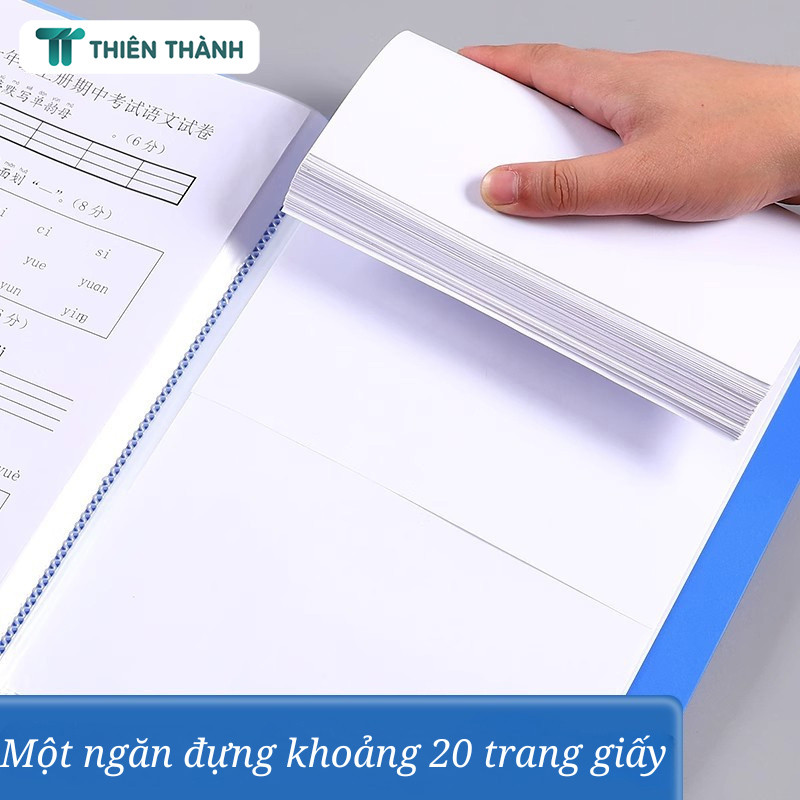 File Lá Tài Liệu A4 (30/60 Lá) - Bìa Đựng Hồ Sơ Chống Thấm Nước, Túi Trong Suốt, Lưu Trữ Giấy Tờ Bền Đẹp