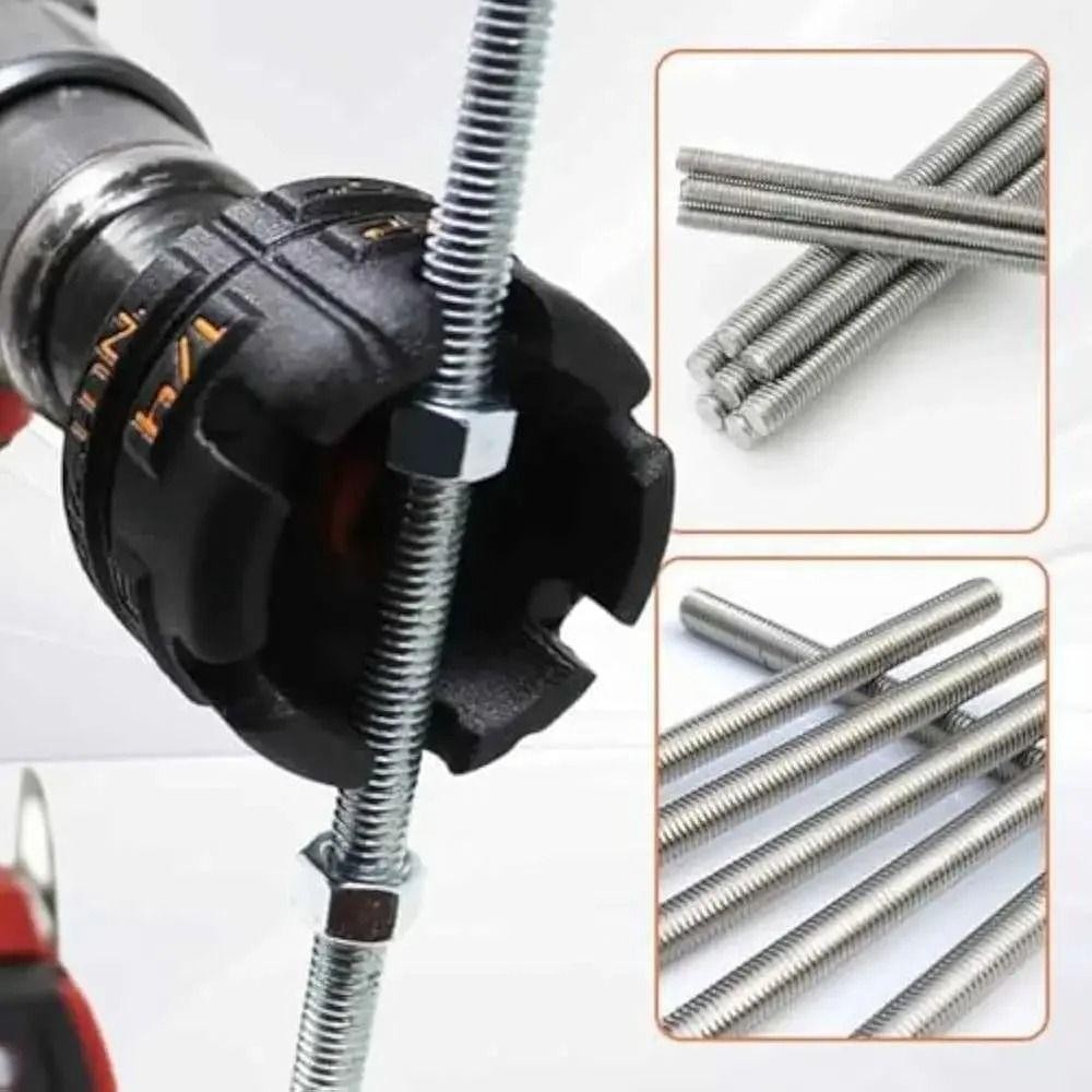 YOFFOR Nut Extractor Tool Không bao gồm tuốc nơ vít Hạt nhựa Dây kéo Phụ kiện máy khoan, Loại bỏ nhanh chóng Dụng cụ nhổ bu lông di động Sửa chữa máy móc