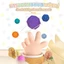 Đồ chơi Montessori QEARY, Khối xây dựng cầu vồng hình học 6 trong 1, Máy phân loại hình động vật dễ thương Nhận dạng màu sắc học tập cho trẻ sơ sinh Đồ chơi phát triển giác quan 0-12 tháng