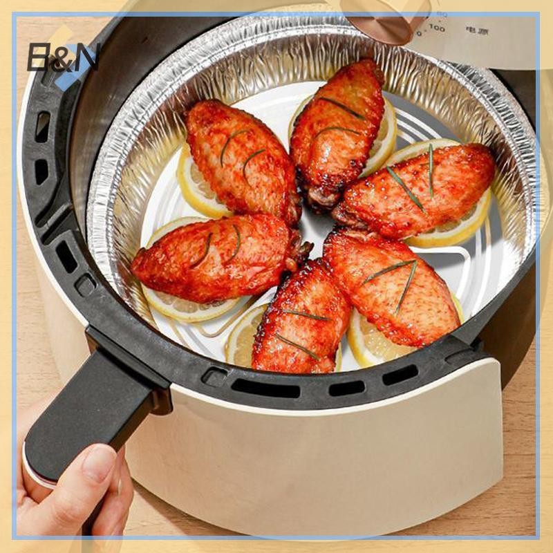 B & N Air Fryer Nhôm Lá Chảo Đồ Dùng Nhà Bếp Hộp Đựng Thực Phẩm Lò Nướng Vuông Khay BBQ Chống Dầu Chống Dính Dụng Cụ Nướng Bánh Nhà Bếp.