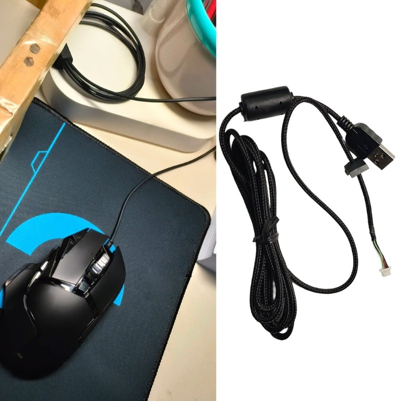IOR Dòng Chuột USB Cáp Chuột USB Dây Đen Thay Thế Sửa Chữa Một Phần Cho Chuột Chơi Game Có Dây G502X