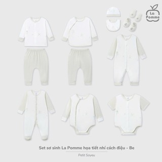 La pomme AW025 BST sơ sinh La Pomme họa tiết nhí cách điệu - Be T8.4