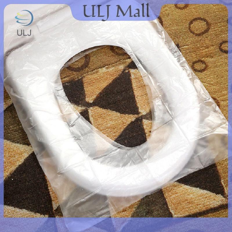 ULJ 50 Chiếc Dùng Một Lần An Toàn Du Lịch PE Nhựa Bồn Cầu Bọc Thảm Đệm Thảm.