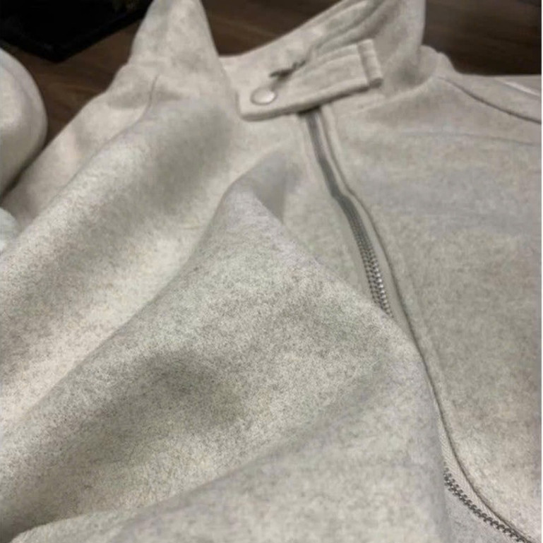 Áo Khoác Cổ Cao Khuy Bấm KCloset Áo Bomber Da Lộn Dày Dặn Nam Nữ NA524