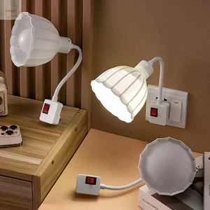 Đèn cắm tường AWNGD hình hoa sen tinh tế, có công tắc, phù hợp trang trí nội thất và dùng làm đèn ngủ
