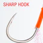 Móc Jigging 10#-20#, thép carbon cao cấp, móc đôi bền bỉ cho câu cá