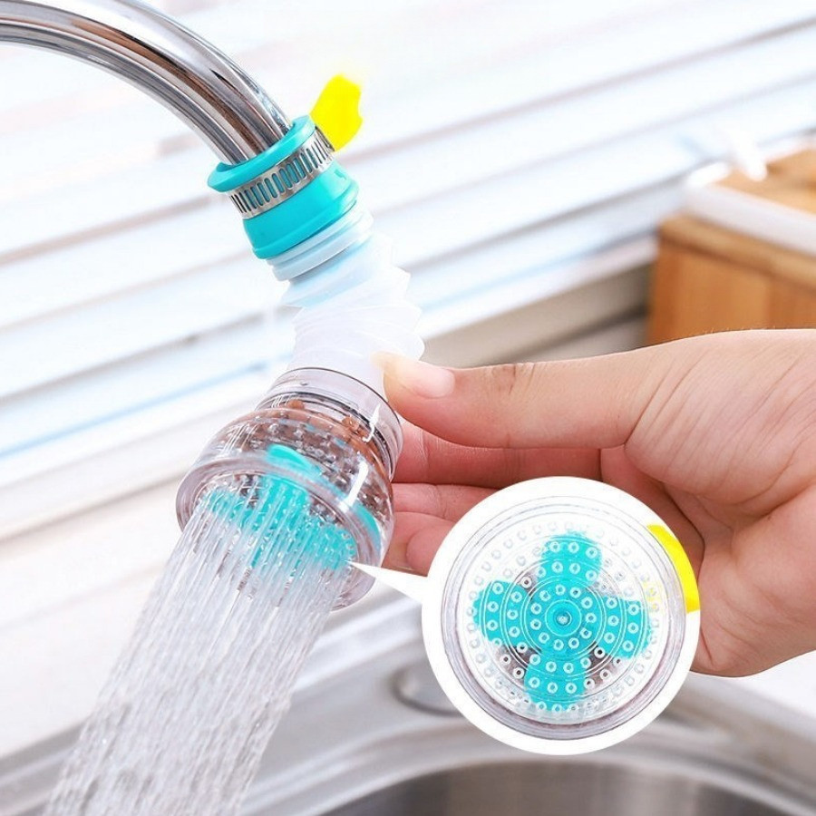 Combo 5 Đầu Vòi Chống Bắn Nước Có Bộ Lọc Xoay 360 Độ Và Kéo Dài 12 cm Cho Phòng Bếp Nhựa ABS/PVC